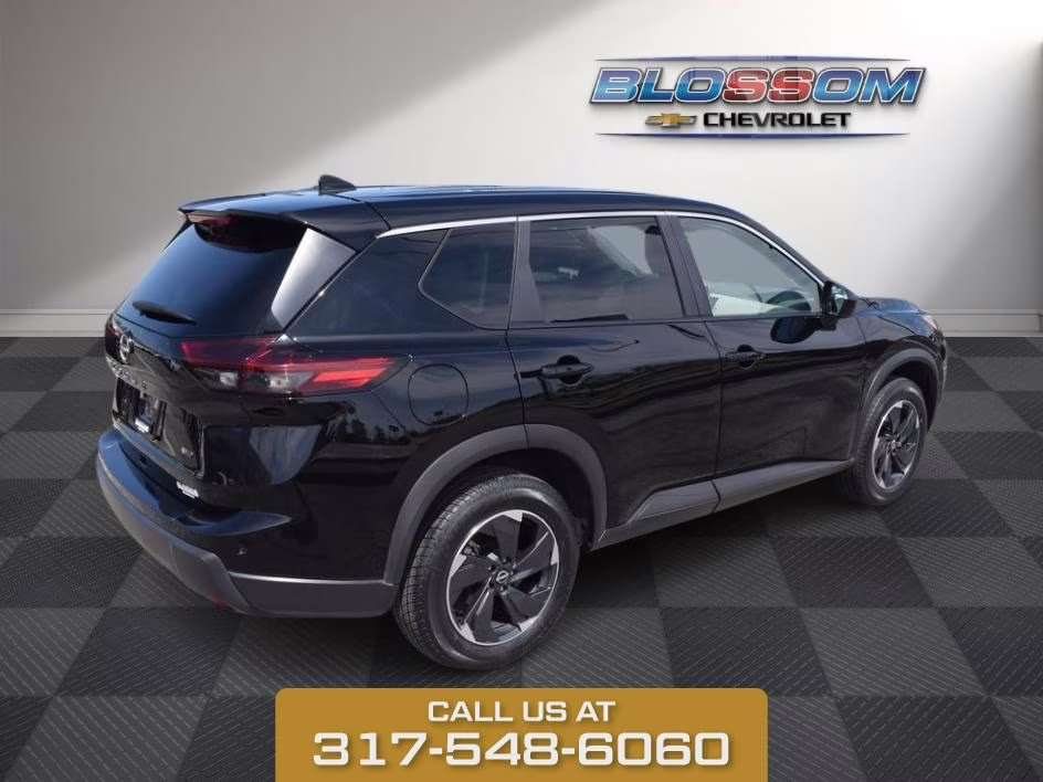 2025 Super Black Nissan Rogue SV AWD SUV