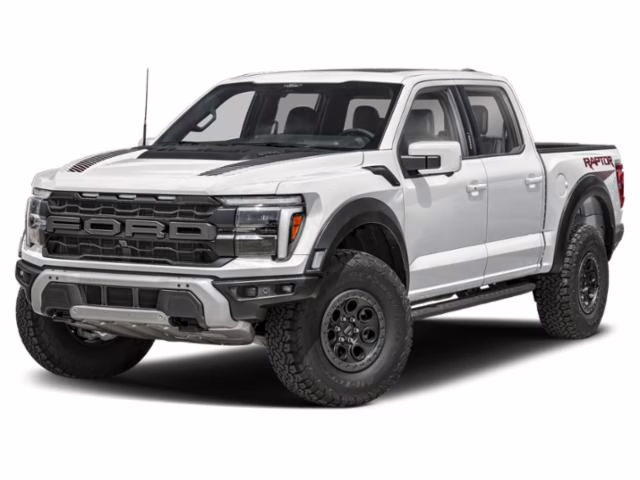 2025 White Metallic Ford F-150 Raptor 4X4 Truck