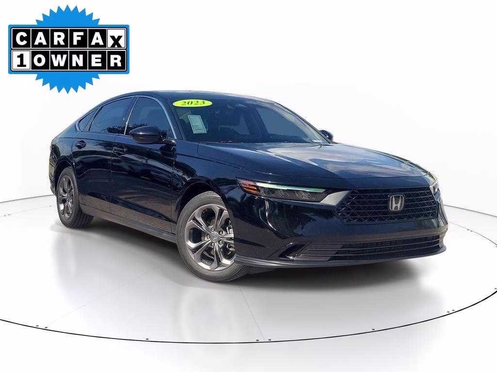 2023 Crystal Black Pearl Honda Accord EX FWD Sedan