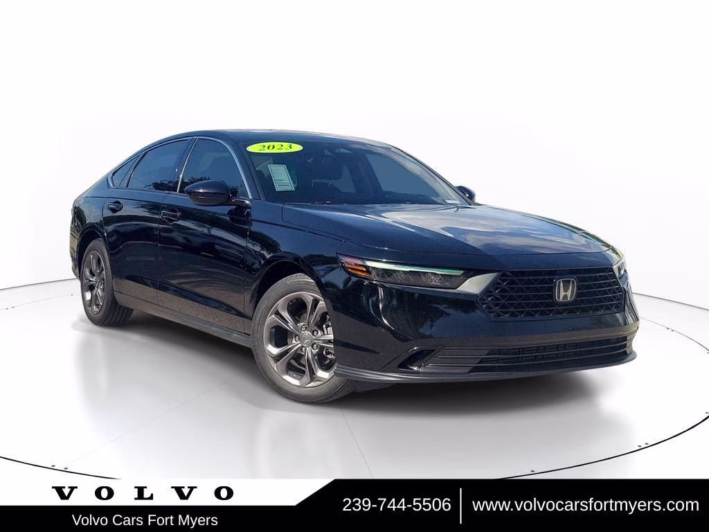 2023 Crystal Black Pearl Honda Accord EX FWD Sedan
