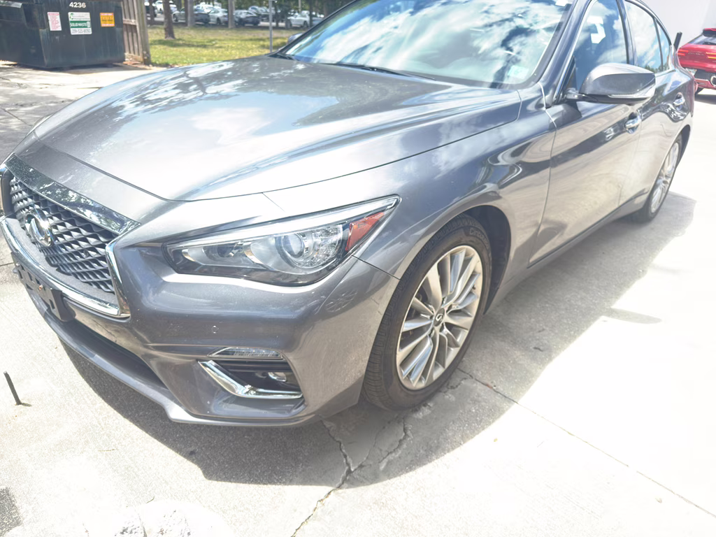 2021 Graphite Shadow INFINITI Q50 3.0t LUXE RWD Sedan