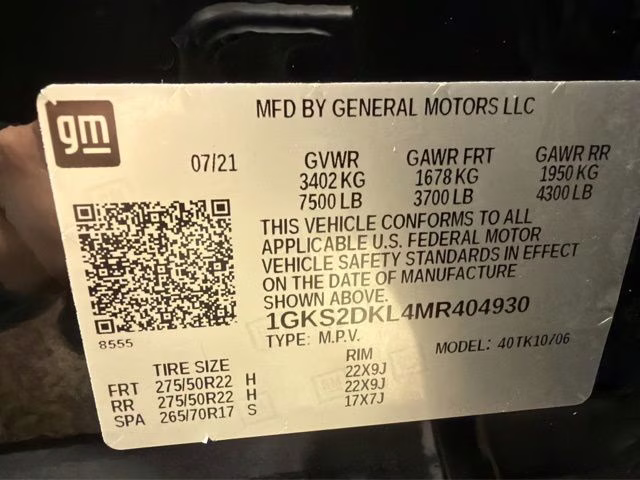 2021 Onyx Black GMC Yukon Denali 4X4 SUV
