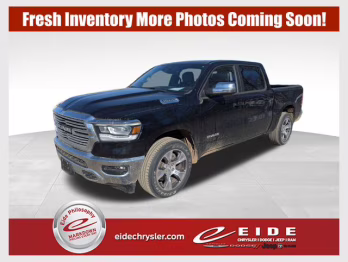 2023 Diamond Black Crystal Pearlcoat Ram 1500 Laramie 4X4 Truck