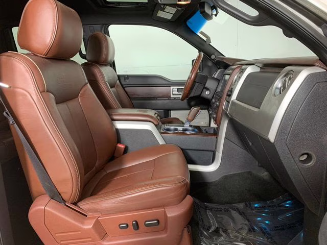 2014 White Platinum Metallic Tri-Coat Ford F-150 King Ranch 4X4 Truck