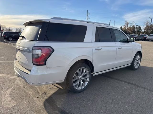 2018 White Platinum Metallic Tri-Coat Ford Expedition Max Platinum 4X4 SUV
