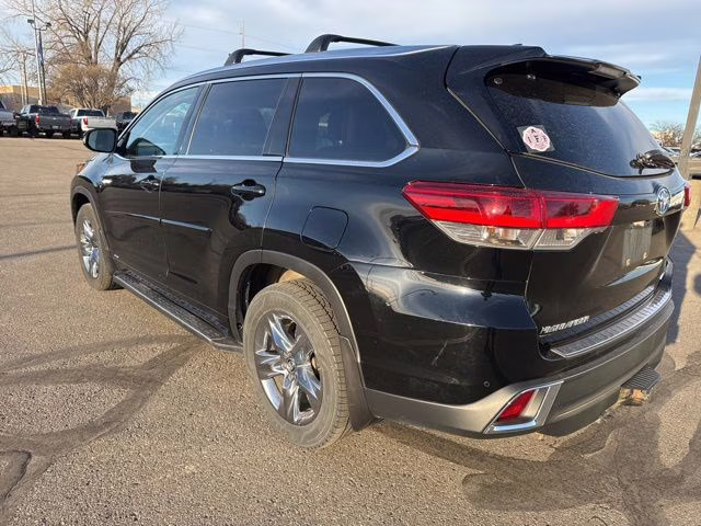 2018 Midnight Black Metallic Toyota Highlander Hybrid Limited Platinum AWD SUV
