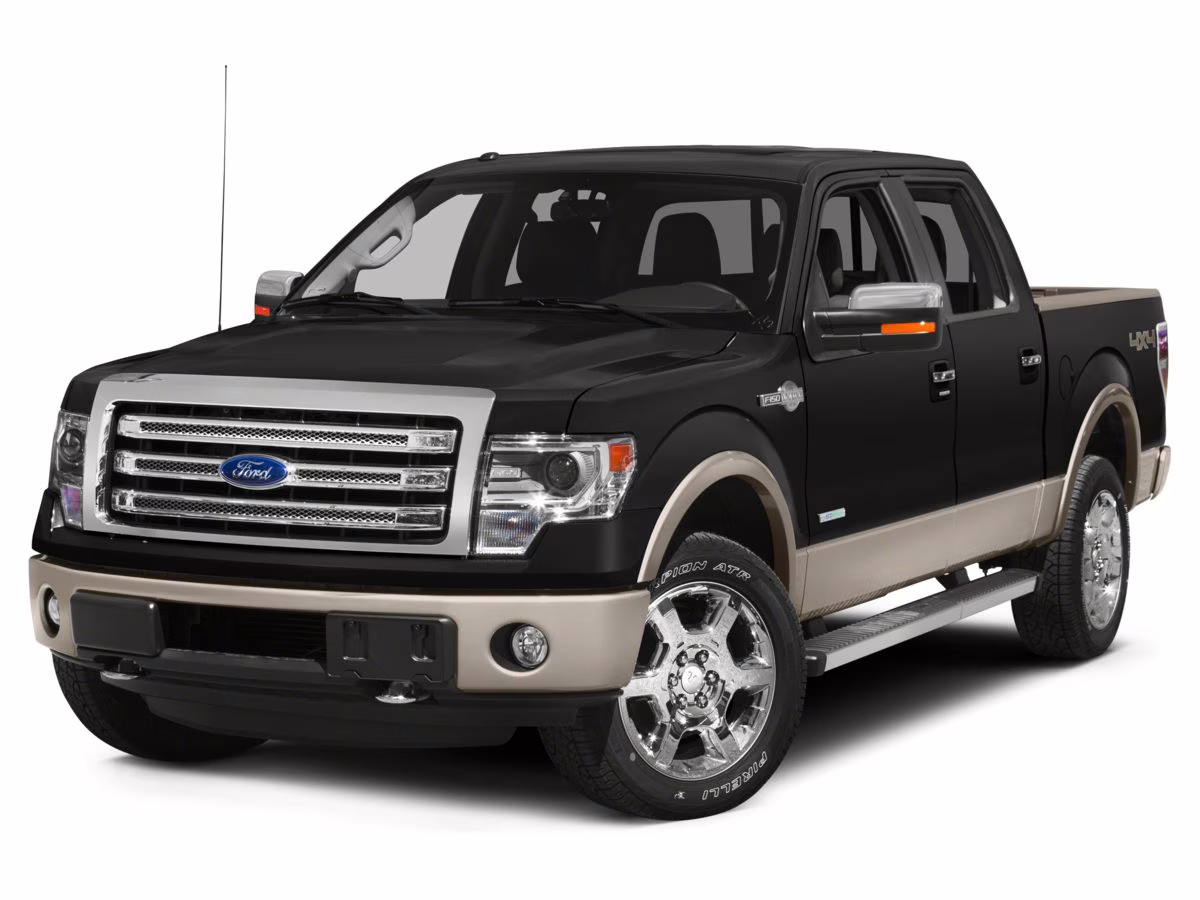 2014 White Platinum Clearcoat Metallic Ford F-150 King Ranch 4X4 Truck