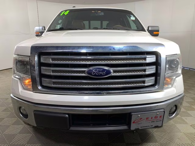 2014 White Platinum Metallic Tri-Coat Ford F-150 King Ranch 4X4 Truck