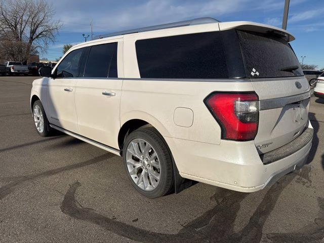 2018 White Platinum Metallic Tri-Coat Ford Expedition Max Platinum 4X4 SUV