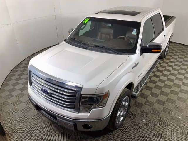 2014 White Platinum Metallic Tri-Coat Ford F-150 King Ranch 4X4 Truck