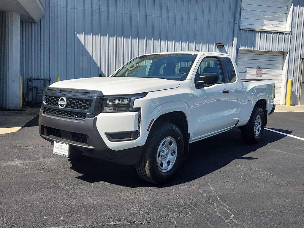 2026 Glacier White Nissan Frontier S 4X4 Truck