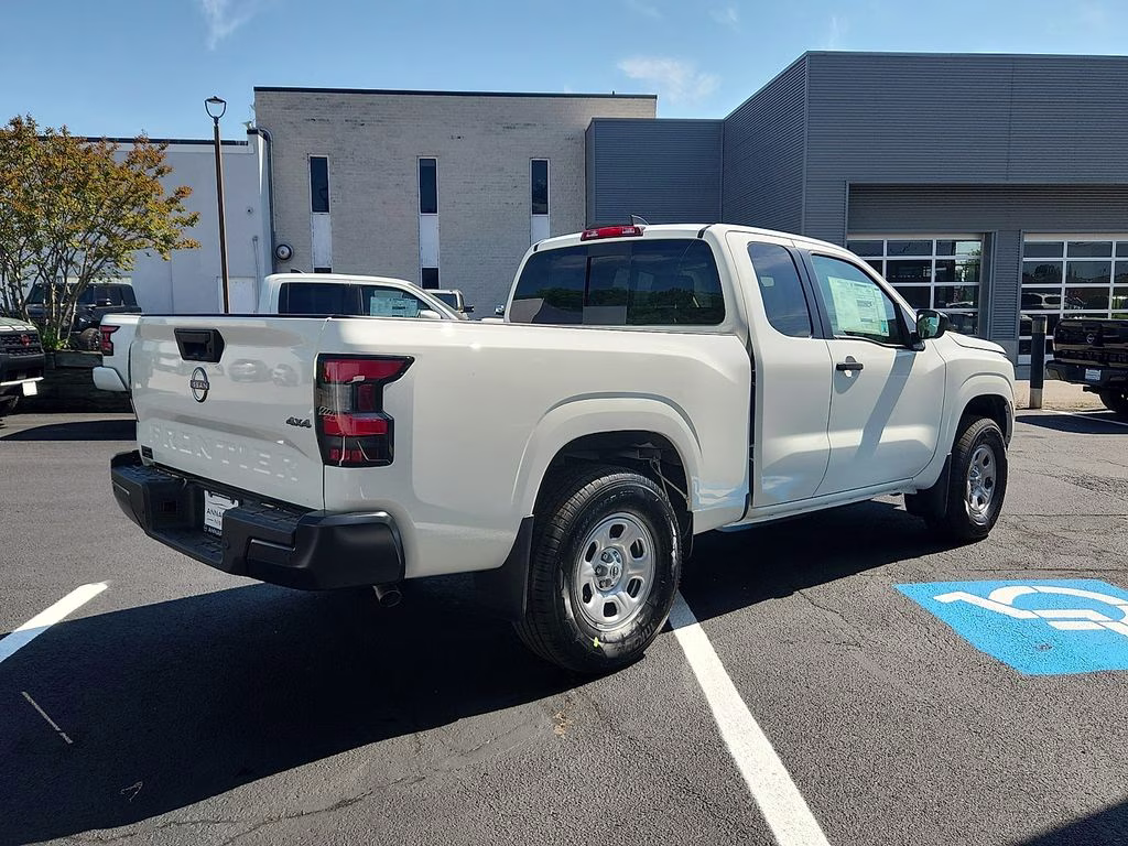 2026 Glacier White Nissan Frontier S 4X4 Truck