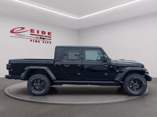 2026 Black Clearcoat Jeep Gladiator Willys 4X4 Truck