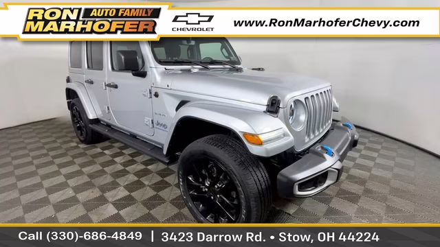 2023 Silver Zynith Clearcoat Jeep Wrangler Sahara 4xe 4X4 SUV