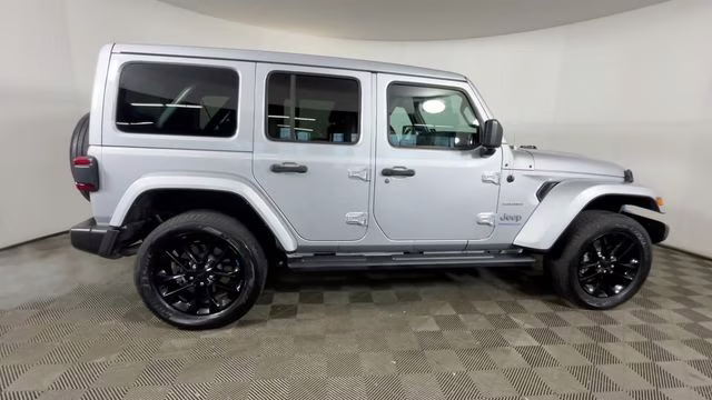 2023 Silver Zynith Clearcoat Jeep Wrangler Sahara 4xe 4X4 SUV
