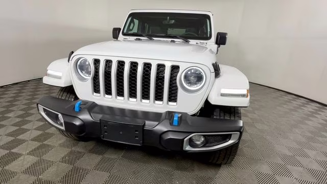 2023 Bright White Clearcoat Jeep Wrangler Sahara 4xe 4X4 SUV