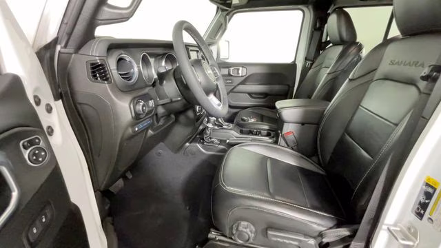 2023 Bright White Clearcoat Jeep Wrangler Sahara 4xe 4X4 SUV