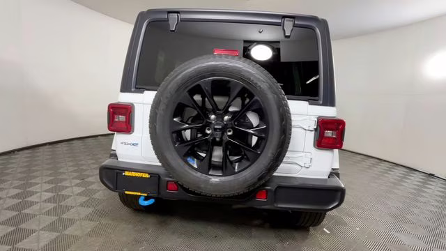 2023 Bright White Clearcoat Jeep Wrangler Sahara 4xe 4X4 SUV