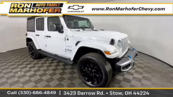 2023 Bright White Clearcoat Jeep Wrangler Sahara 4xe 4X4 SUV