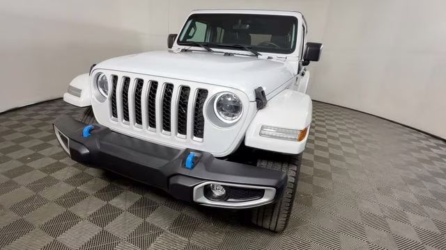 2023 Bright White Clearcoat Jeep Wrangler Sahara 4xe 4X4 SUV