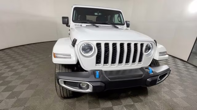 2023 Bright White Clearcoat Jeep Wrangler Sahara 4xe 4X4 SUV