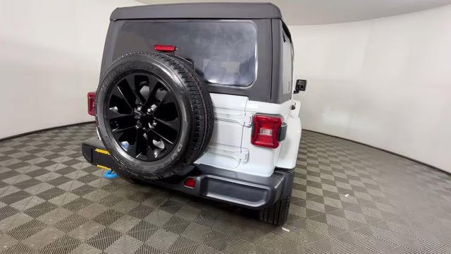 2023 Bright White Clearcoat Jeep Wrangler Sahara 4xe 4X4 SUV