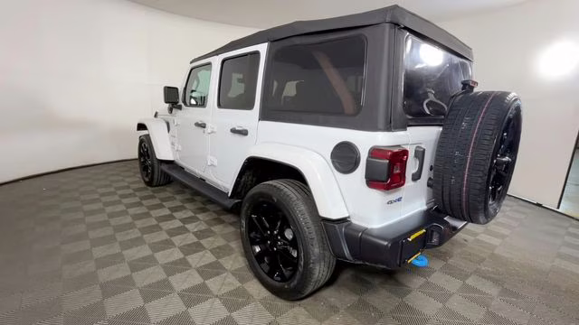 2023 Bright White Clearcoat Jeep Wrangler Sahara 4xe 4X4 SUV