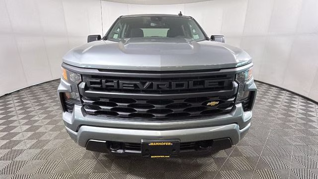 2024 Sterling Gray Metallic Chevrolet Silverado 1500 Custom 4X4 Truck