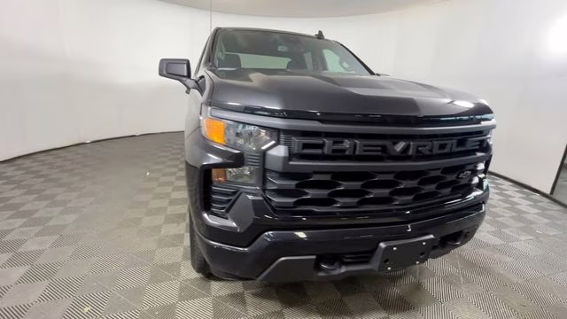 2023 Black Chevrolet Silverado 1500 Custom 4X4 Truck
