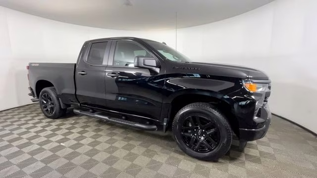 2023 Black Chevrolet Silverado 1500 Custom 4X4 Truck