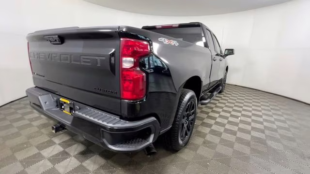 2023 Black Chevrolet Silverado 1500 Custom 4X4 Truck