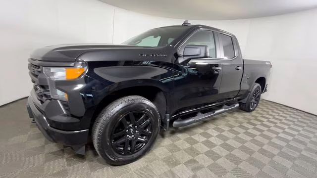 2023 Black Chevrolet Silverado 1500 Custom 4X4 Truck