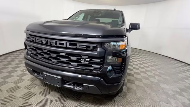 2023 Black Chevrolet Silverado 1500 Custom 4X4 Truck