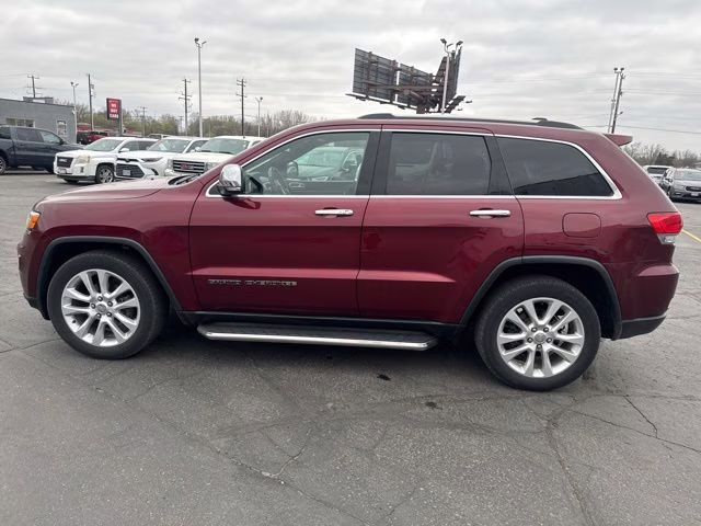2017 Velvet Red Pearlcoat Jeep Grand Cherokee Limited 4X4 SUV
