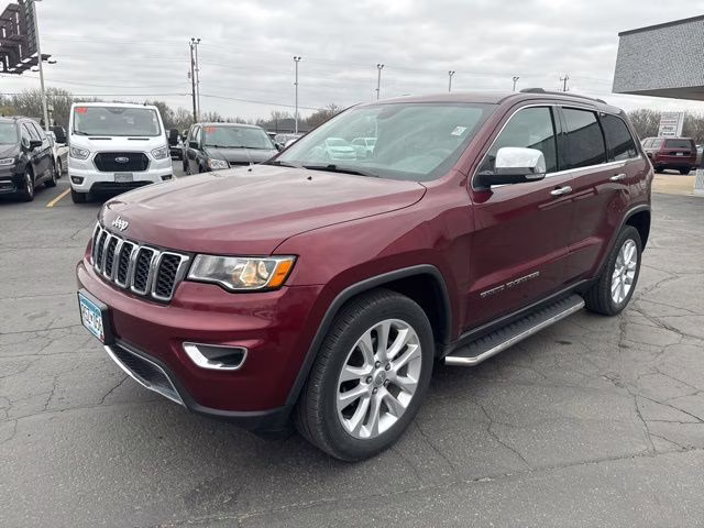 2017 Velvet Red Pearlcoat Jeep Grand Cherokee Limited 4X4 SUV