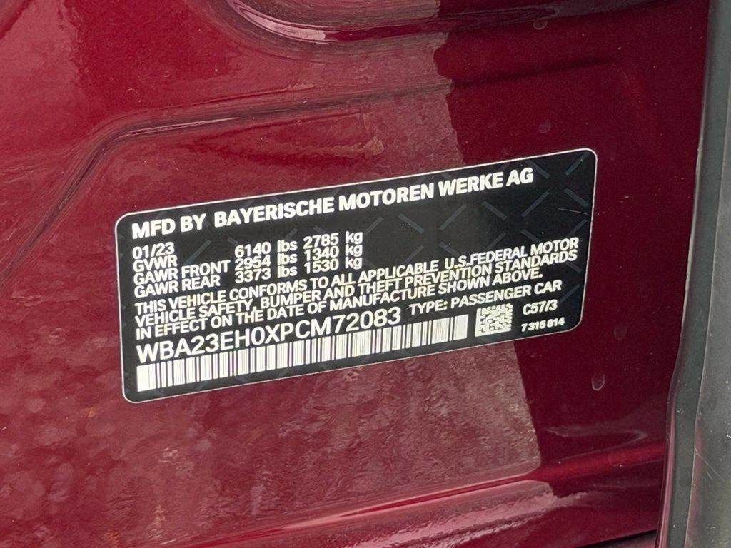2023 Aventurin Red Metallic BMW 7 Series 740i RWD Sedan