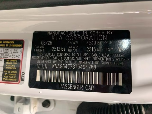 2026 Snow White Pearl Kia K5 GT-Line AWD Sedan