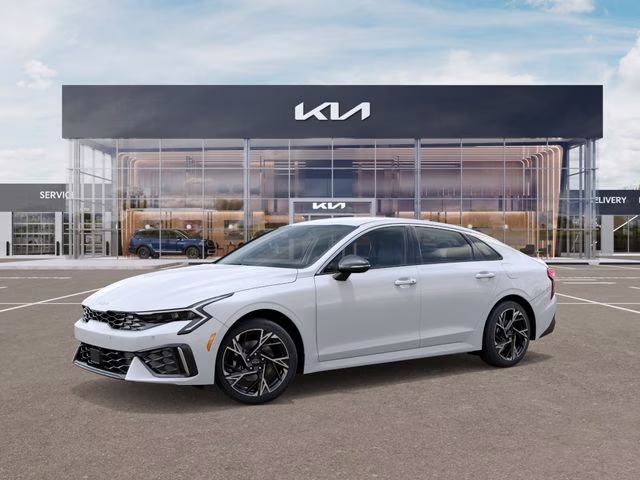 2026 White Kia K5 GT-Line AWD Sedan