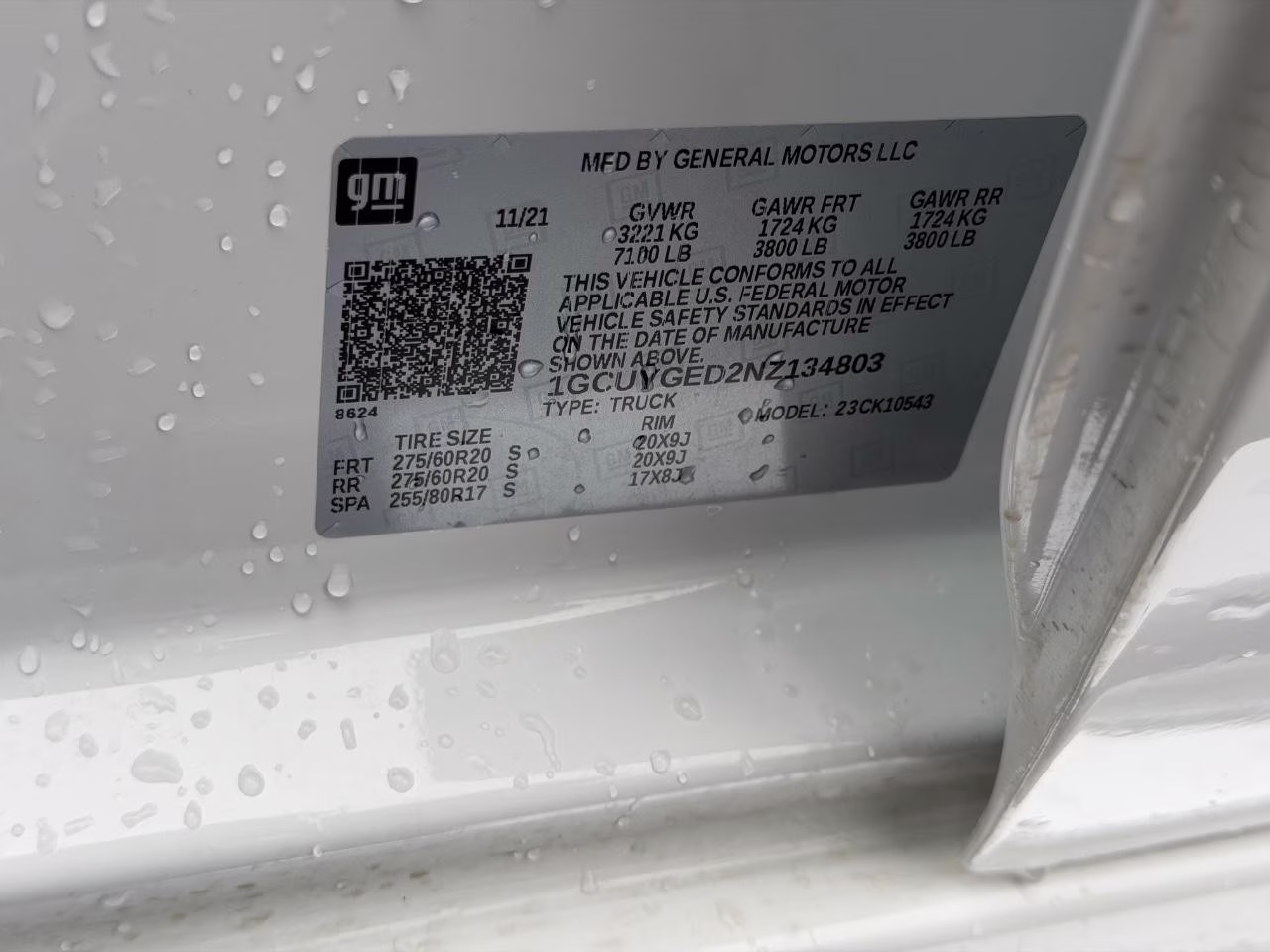 2022 Summit White Chevrolet Silverado 1500 LTD LTZ 4X4 Truck
