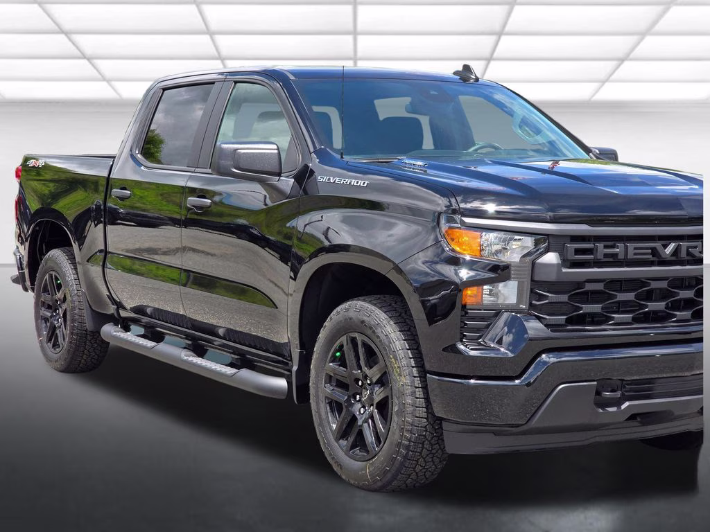 2026 Black Chevrolet Silverado 1500 Custom 4X4 Truck