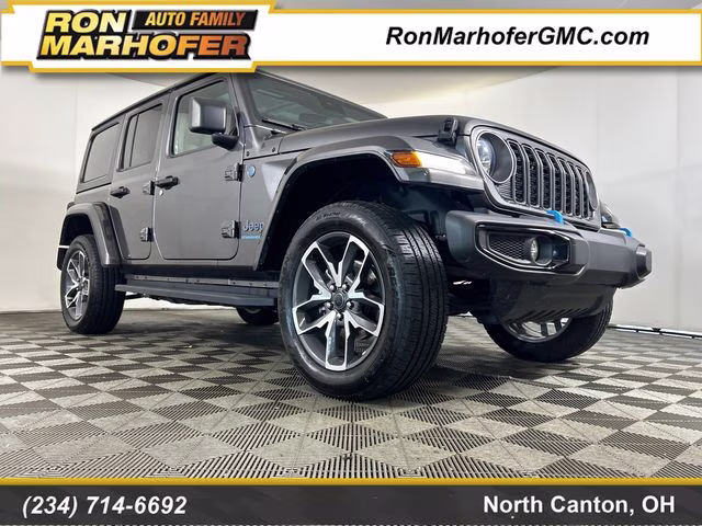 2024 Granite Crystal Metallic Clearcoat Jeep Wrangler Sport S 4xe 4X4 SUV