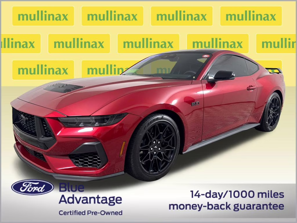 2024 Rapid Red Metallic Tinted Clearcoat Ford Mustang GT Premium RWD Coupe