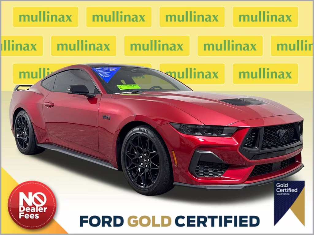 2024 Rapid Red Metallic Tinted Clearcoat Ford Mustang GT Premium RWD Coupe