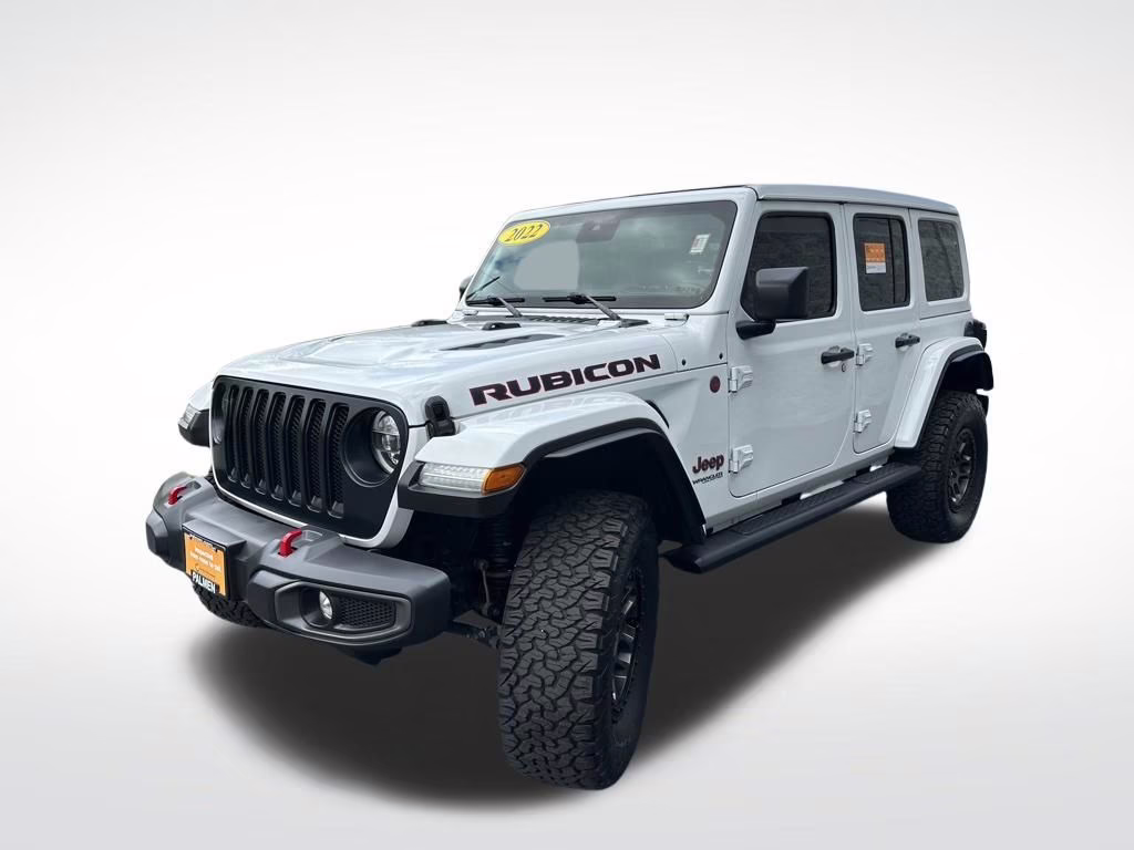 2022 Bright White Clearcoat Jeep Wrangler Unlimited Rubicon 4X4 SUV