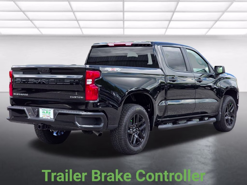 2026 Black Chevrolet Silverado 1500 Custom 4X4 Truck