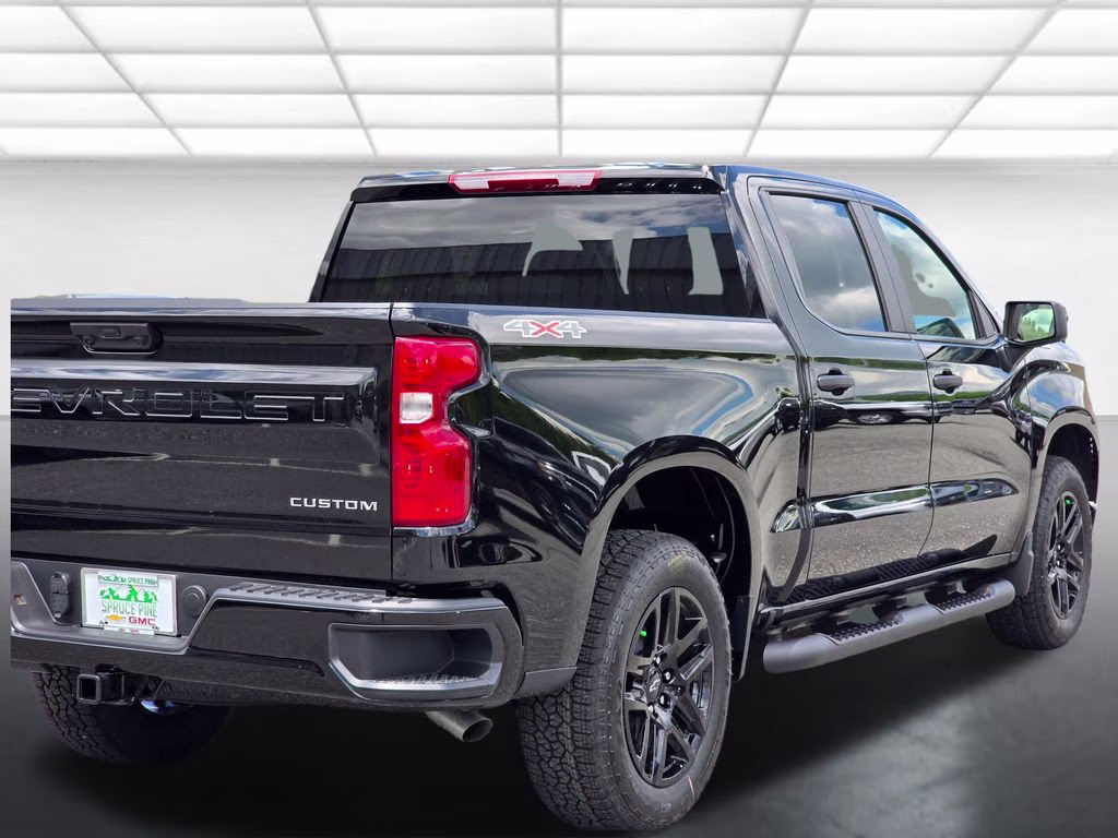 2026 Black Chevrolet Silverado 1500 Custom 4X4 Truck