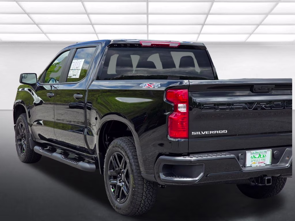 2026 Black Chevrolet Silverado 1500 Custom 4X4 Truck