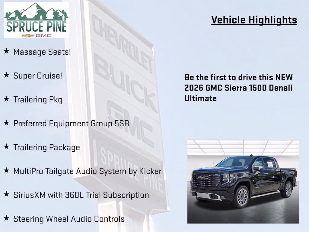 2026 Onyx Black GMC Sierra 1500 Denali Ultimate 4X4 Truck