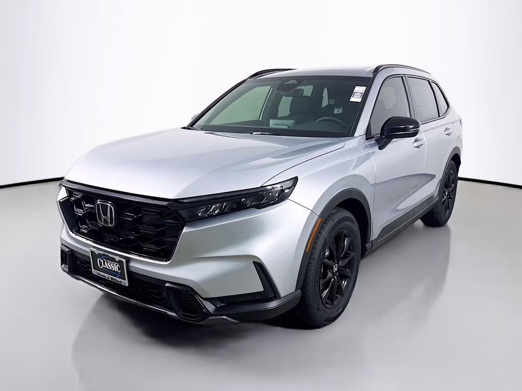 2026 Solar Silver Metallic Honda CR-V Hybrid Sport-L FWD SUV