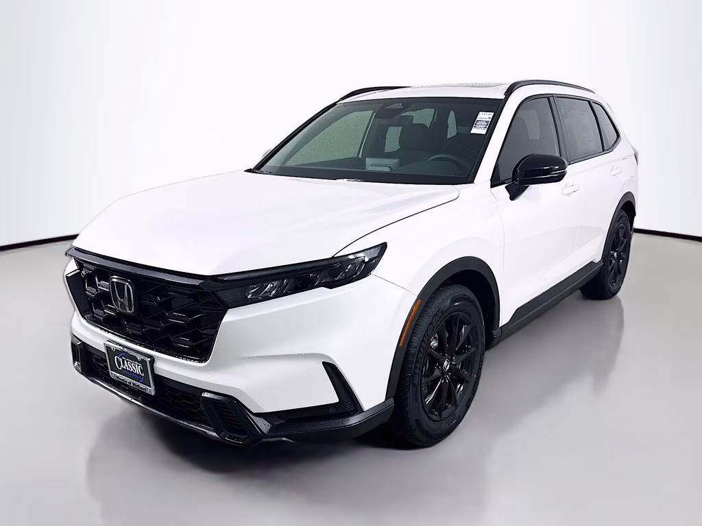 2026 Platinum White Pearl Honda CR-V Hybrid Sport-L FWD SUV